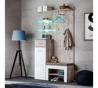 Ensemble Dressing "Gustavo VII" 200cm Naturel & Blanc Beige G