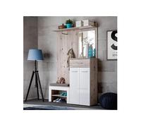 Ensemble Dressing Gustavo VIII 200cm Naturel & Blanc Beige