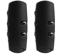 Ensemble d'une paire de serrures à mot de passe noires de Type S031#(DL), serrure de remplacement for valises/serrures à bagages for valise, boîte à tige de traction, boîte de coffre, bricolage