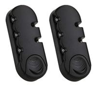Ensemble d'une paire de serrures à mot de passe noires de Type S093#(DL), serrure de remplacement for valises/serrures à bagages for valise, boîte à tige de traction, boîte de coffre, bricolage