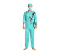 Ensemble d'Uniforme d'Infirmière Sanglante | Costume de Cosplay d'Infirmière Sanglante | Ensemble et Accessoire de Cosplay pour Femmes, Filles, Adolescents, Garçons et Hommes, Carnavals Fêtes