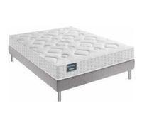Ensemble dunlopillo camelia sommier confort ferme 140x190