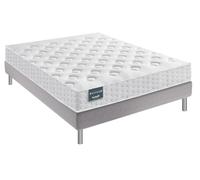 Ensemble dunlopillo génial mousse mémoire de forme 160x200 Blanc