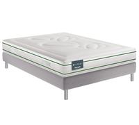 Ensemble dunlopillo genius latex naturel 140x190 Blanc