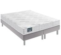 Ensemble dunlopillo gentiane mousse aérial 180/2x90x200 Blanc