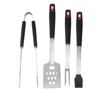 Ensemble d'Ustensiles de Barbecue - Acier Inoxydable de Haute Résistance,Pelle Spatule pour Cuisson Exterieure | pour Cuisine Plage Jardin Camping Fête Pique-Nique Papa Petit