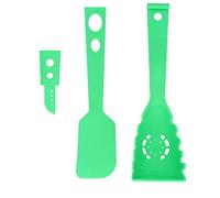 Ensemble d'ustensiles de cuisine 8 en 1, outils de cuisine multifonctions, passoire, spatule, couteau pour petites cuisines, rangement facile, matériau PP vert