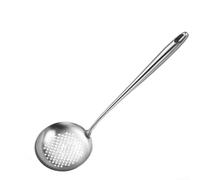 Ensemble d'ustensiles de cuisine en acier inoxydable 316L - 4 pièces spatule fendue, louche, spatule à frire et passoire, poignées creuses résistantes à la chaleur, passe au lave-vaisselle (H)