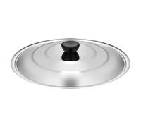 Ensemble d'ustensiles de cuisine en acier inoxydable - Couvercle à omelette pour casseroles, poêles et poêles à frire de 28 cm de diamètre - Couvercle de rechange en acier inoxydable - Argenté - 30 cm