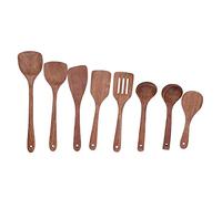 Ensemble d'ustensiles de cuisine en bois, 5 pièces en bois, chaleur durable - Cuisine non sûre, outils de cuisine polyvalents faciles à retenir pour remuer et mélanger