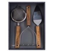 ENSEMBLE D'OUTILS DE CUISINE CUISINE EN BOIS 3 ÉLÉMENTS