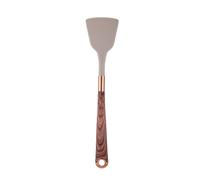 Ensemble d'ustensiles de cuisine en Silicone, 10 pièces, avec porte-ustensiles, poignées à motif bois, ustensiles antiadhésifs(B)