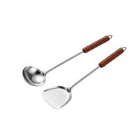 Ensemble d'ustensiles de cuisine en titane pur - spatule, louche, passoire et cuillère à riz, ustensiles de cuisine sans métaux lourds de qualité alimentaire