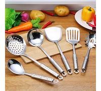 Ensemble d'ustensiles de Cuisine Ustensiles de cuisine Pelle facile à nettoyer spéciale Spatule Pot Cuillère Pelle cuillère Set 7 pièces Antiadhésif non Scratch Batterie de cuisine - Best cuisine Gadg