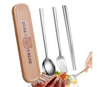 Ensemble d'ustensiles de salle à manger pour le travail, ensemble de | Couverts de voyage Argenteria Vaisselle pour bureaux, écoles, pique-nique, déjeuner