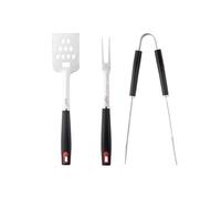 Ensemble d'ustensiles pour barbecue AD6727, Pince, Fourchette, Spatule, Acier inoxydable avec étui de transport