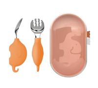 Ensemble D'ustensiles pour, Cuillère Et Fourchette - Ensembles D'ustensiles pour Tout-Petits, Couverts en Acier Inoxydable sans BPA avec Poignée Antidérapante, Sûrs Et | Parfait pour