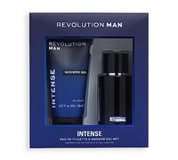 Ensemble Eau de Toilette Intense & Gel Douche "Intense" de Revolution Man, Eau de Toilette Intense de 100 ml & Gel Douche Intense de 150 ml Inclus