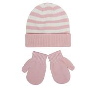 Ensemble écharpe bonnet gants pour femme coupe-vent chaud rayé équitation chapeau gants deux ensembles pour 48 ans enfants bonnet bleu femme, Rose, taille unique