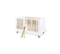 Pinolino Ensemble chambre évolutive Pan 093420b Lit évolutif et commode à langer Large Blanc