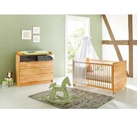Ensemble Économique Pinolino Natura Lit + Commode À Langer Large - Collection 2018