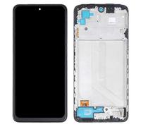 Ensemble écran LCD et numériseur + châssis pour Xiaomi Redmi Note 10S/Note 10 4G/Note 11 SE (Inde) 4G/Poco M5s 4G - Noir