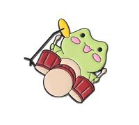 Ensemble élégant de grenouilles en Lapel Pins animés Grenouilles Ruban Lapel Broche créative Charme Cadeaux pour les adolescents Style, taille unique, Comme décrit