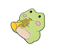 Ensemble élégant de grenouilles en Lapel Pins animés Grenouilles Ruban Lapel Broche créative Charme Cadeaux pour les adolescents Style, taille unique, Comme décrit