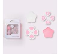 Ensemble Embouts Manette Silicone et Switch Ensemble Embouts(Star Pink White)