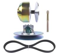 Ensemble Embrayage Drive Embrayage d'entraînement primaire et secondaire AP01 avec courroie et extracteur pour John Deere Gator 4x2 6x4 AM140967 AM140985 RE28721 JDG1641 Accessoires d'embrayage