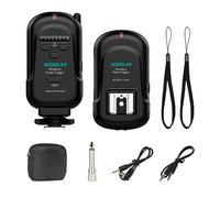 Ensemble émetteur et récepteur sans Fil avec récepteur PC de 3,5 mm | Déclencheur Speedlite sans fil pour flash avec griffe universelle pour Canon, Nikon, Fuji, Sony