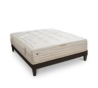 LITERIE - Ensemble EMPEREUR 160x200 cm - Matelas Mémoire de forme + Sommier Bois - Ferme