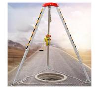 Ensemble en aluminium pour travail en hauteur et espace confiné - 4 pieds réglables - Dispositif sûr pour falaise et puits profonds - Idéal pour les situations d'émernement