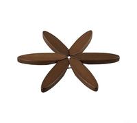 Ensemble en bois pliable, pour table de cuisine en forme de feuille, dessous de plat, motif arbre combinable, tapis chaud pour table à manger