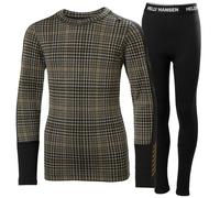 Ensemble en laine mérinos fille Helly Hansen Graphic Lifa Marron 14 ans
