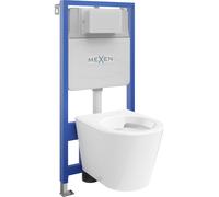 Ensemble encastré Mexen Felix Slim avec WC Rico blanc