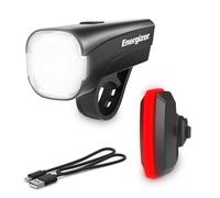 Ensemble Energizer de lumières de vélo Avant et arrière Rechargeables 250 lumens, éclairages de vélo LED USB, Phare Avant et feu arrière pour Le Cyclisme Nocturne