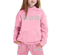 Ensemble Enfant, 2 Pièces Pour Filles, Sweat-shirt À Capuche Et Jogging Décontractés, Joli Pull Imprimé, Survêtement Pour Tout-petits Et Enfants, Style Minimaliste