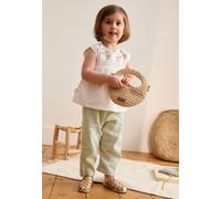 Ensemble enfant blouse et pantalon en gaze de coton arya vert 12M(74CM)
