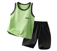 Ensemble Enfant Garçon Eté Short et Débardeur Tenues de 2 Pièce pour 3-12 Ans 2026