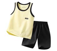 Ensemble Enfant Garçon Eté Short et Débardeur Tenues de 2 Pièce pour 3-12 Ans 2026