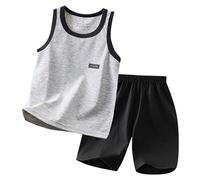 Ensemble Enfant Garçon Eté Short et Débardeur Tenues de 2 Pièce pour 3-12 Ans 2026