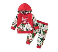Ensemble Enfant Garçon Fille Manches Longues Imprimé Dinosaure Sweat Capuche Pantalon Deux Pièces Hiver Saint Nicolas Spectacle Famille Cadeau Années Confortable Coton Doux Décoration Célébration