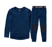 Helly Hansen Merino Long Sleeve Base Layer Set Bleu 4 Years Enfants