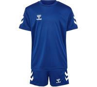 Ensemble enfant Hummel Logo - T-shirt col rond + short respirant bleu 10 ans