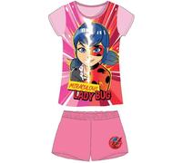 Ensemble enfant LADYBUG MIRACULOUS tee short + short rose 2021 - pour fille 3 ans
