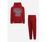 Ensemble enfant sweat à capuche et jogging en molleton rouge 5A