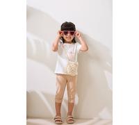 Ensemble Enfant T-shirt Et Legging Praline Sable 36M(97CM)