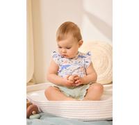 Ensemble enfant t-shirt et short en gaze de coton tiana ecru 36M(97CM)