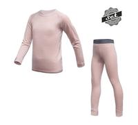 Ensemble enfant T-shirt manches longues + caleçon Sensor MERINO AIR SET + caleçon rose poudré 90